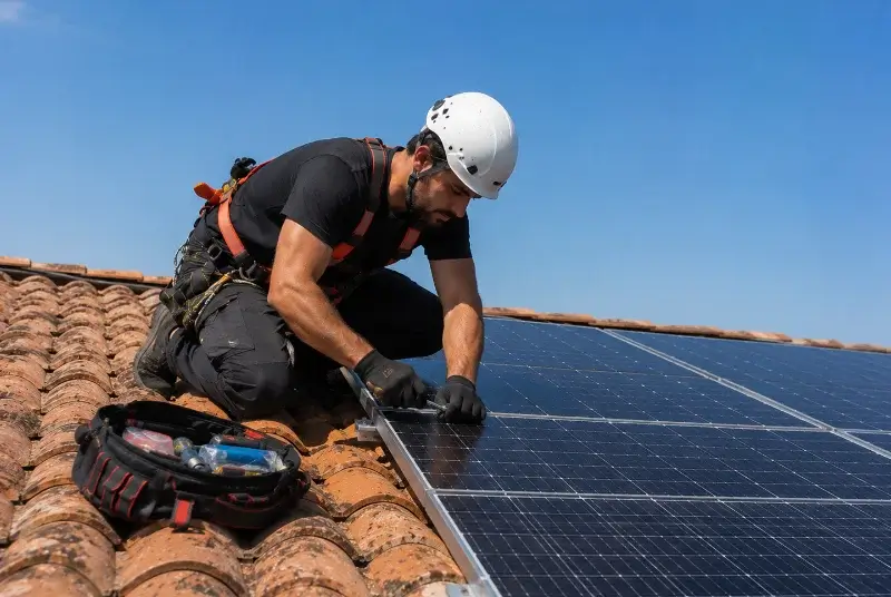 Maintenance et monitoring de panneaux solaires à Saint-Jacut-les-Pins